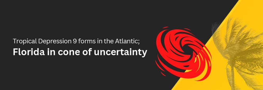 Florida in cone of uncertainty banner