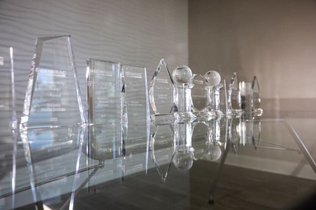 Glass trophies