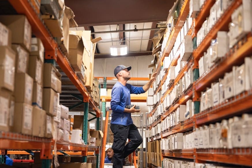 Reliable worker in the warehouse