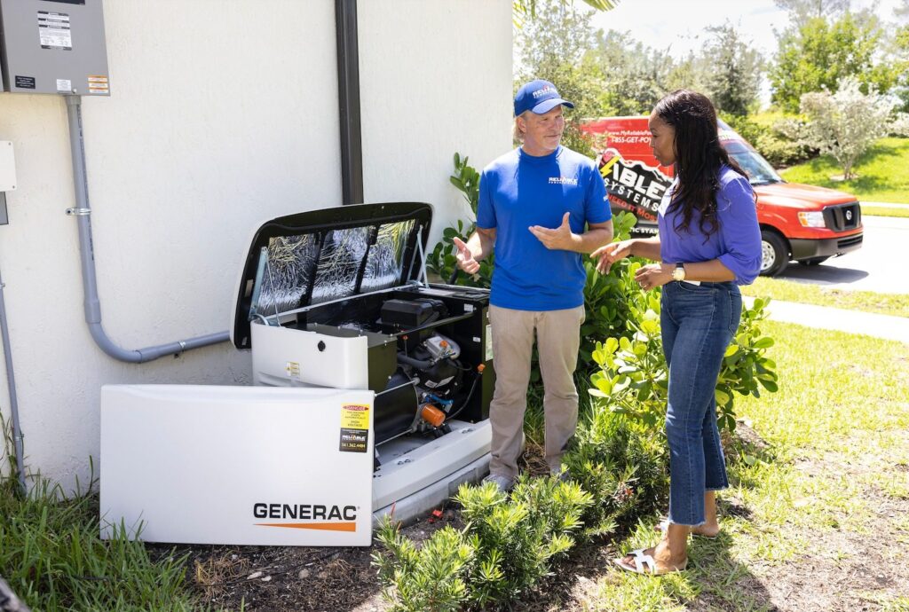 Team Member Talking With a Homeowner