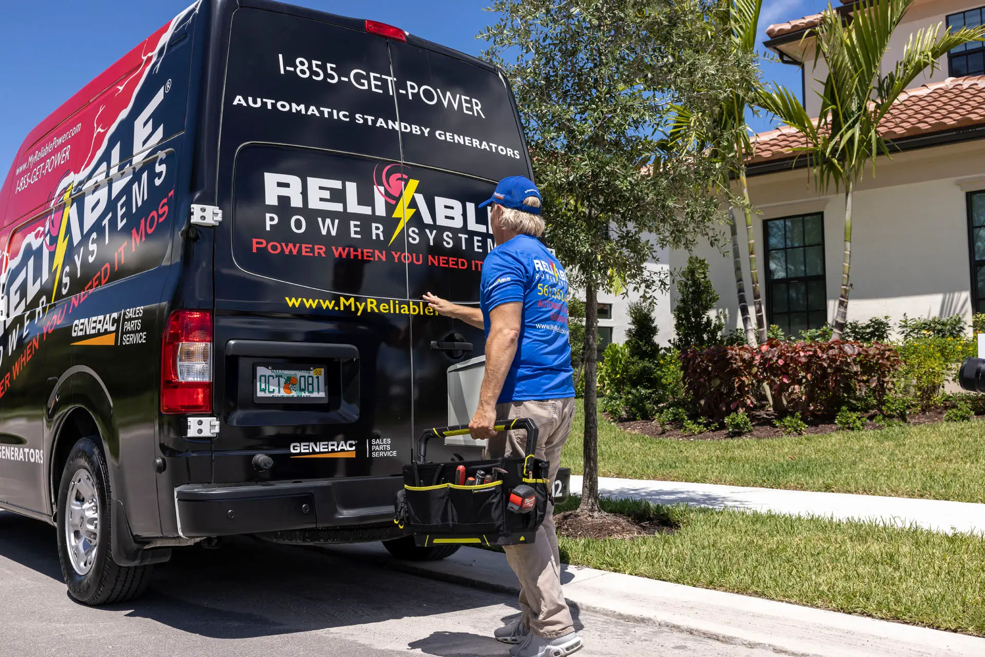 A Skilled Electrician at a Home in South Florida